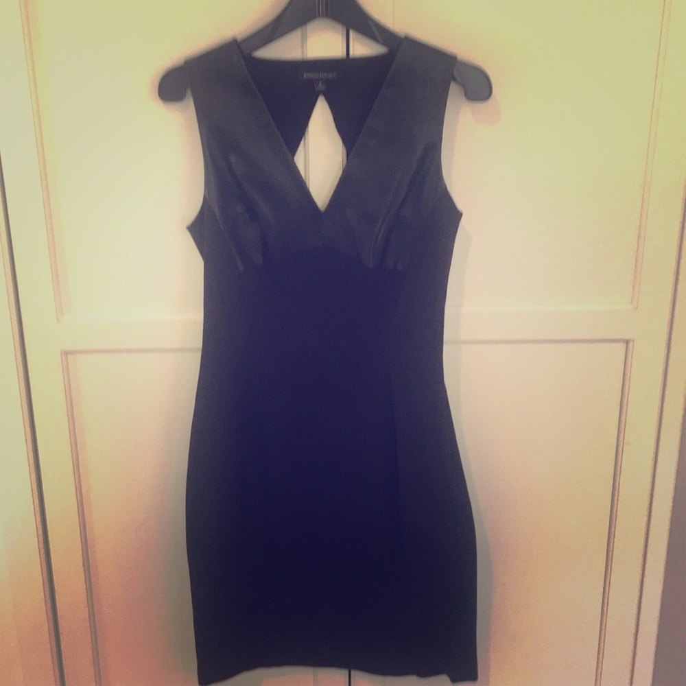 LBD leather and Lycra/ polyester. Banana republic
